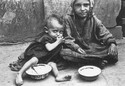 Children eating on the street