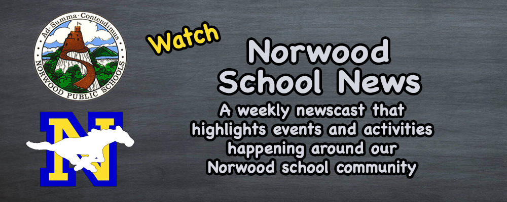 Check Out This Week's News Around the Norwood Public Schools for the week ending 1/21/2021