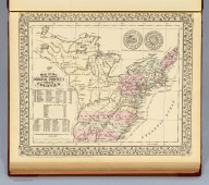 Original map of the Thirteen Colonies