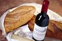 Wine Bottle and bread