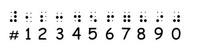 Numerals Nemeth Code Braille