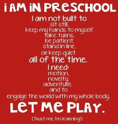 I'm in Preschool... Let me play
